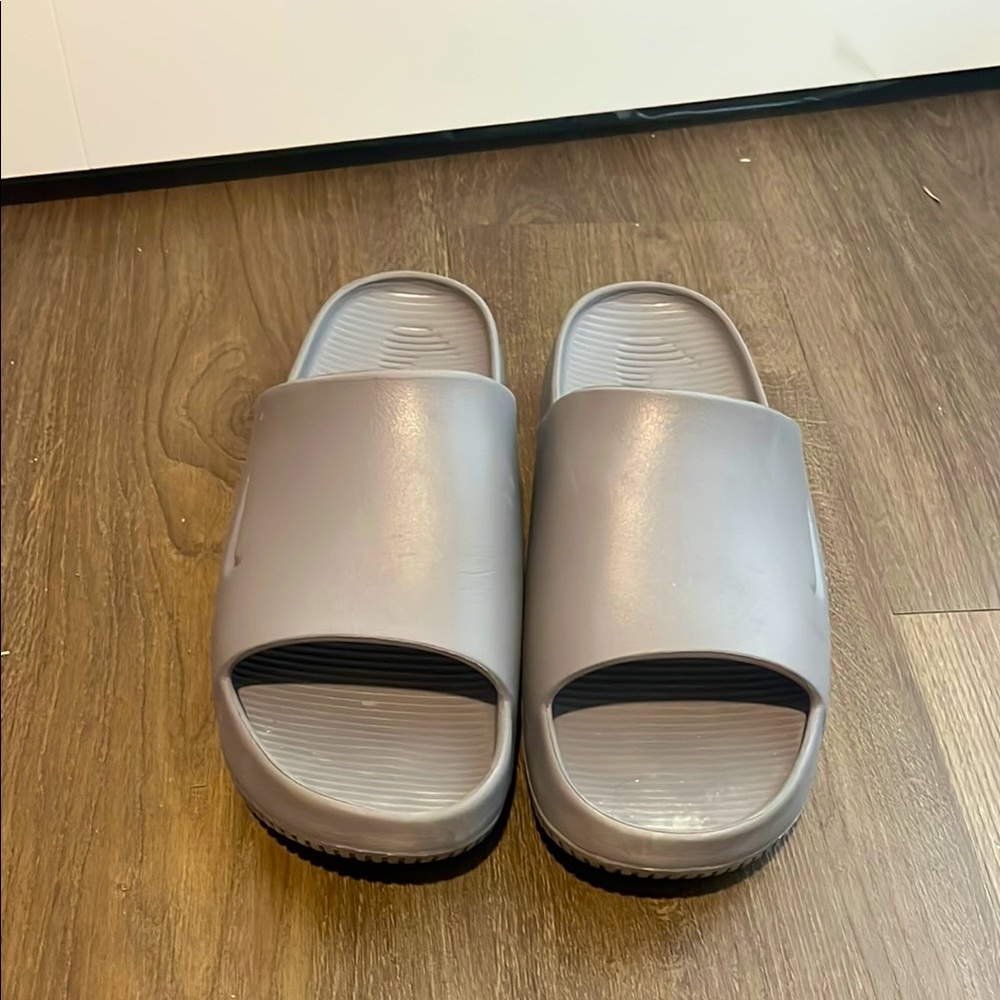 Gray Slide Sandals